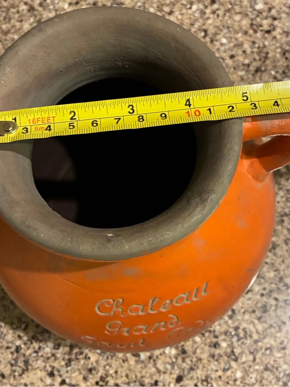 Vintage 1971 Chateau Grand Saint-André Bordeaux wine jug or‎ vase 2 handles